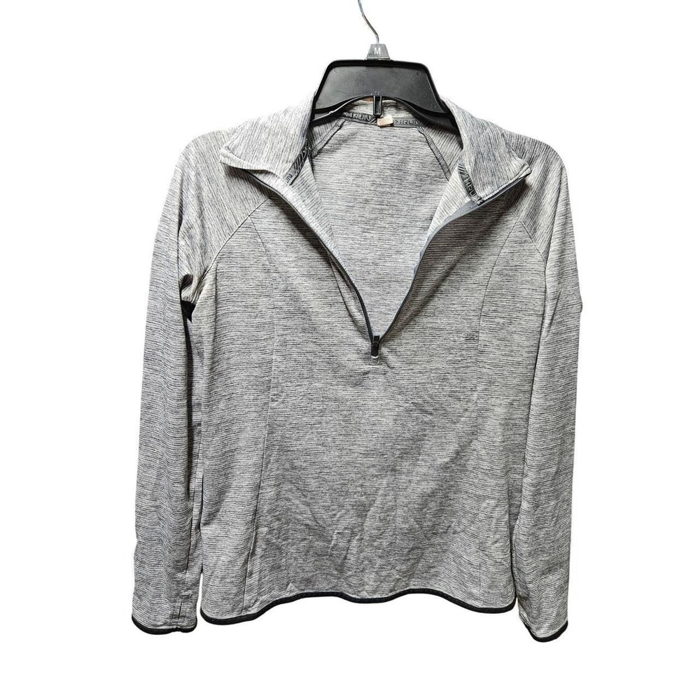 Under Armour Pullover Long Sleeve Top Gray Heathered Activewear SM